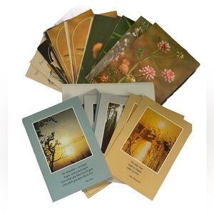 VINTAGE CARD BUNDLE  ‘GET WELL SOON’ & ‘THINKING OF YOU’ CARDS